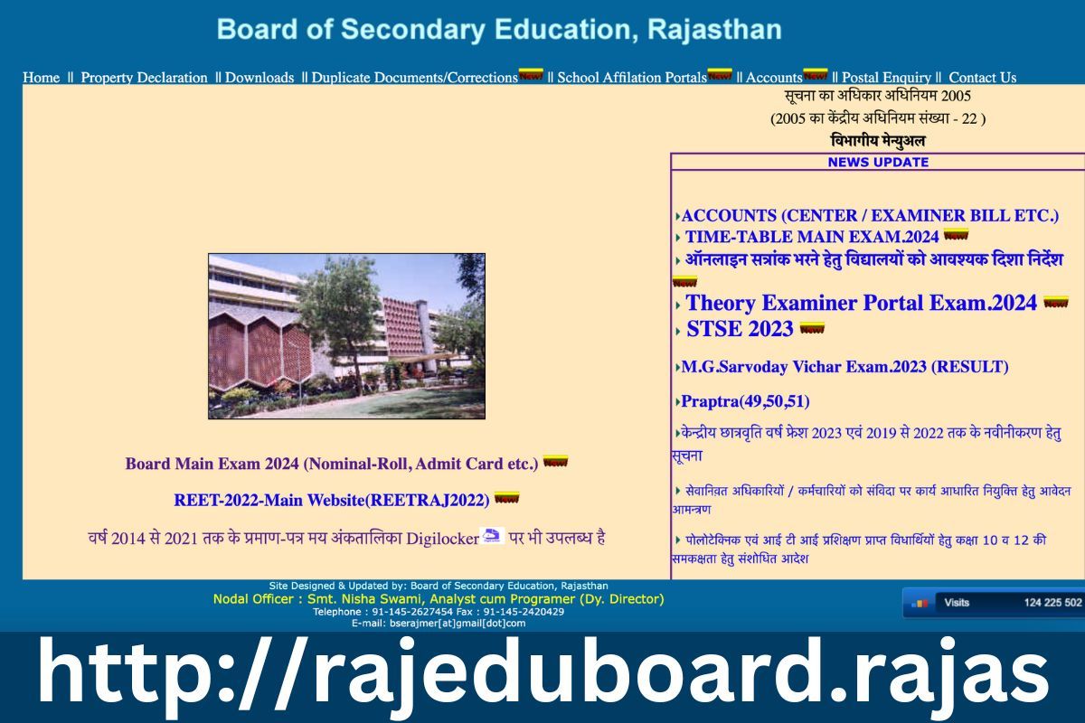 RBSE 10th Class Result 2024