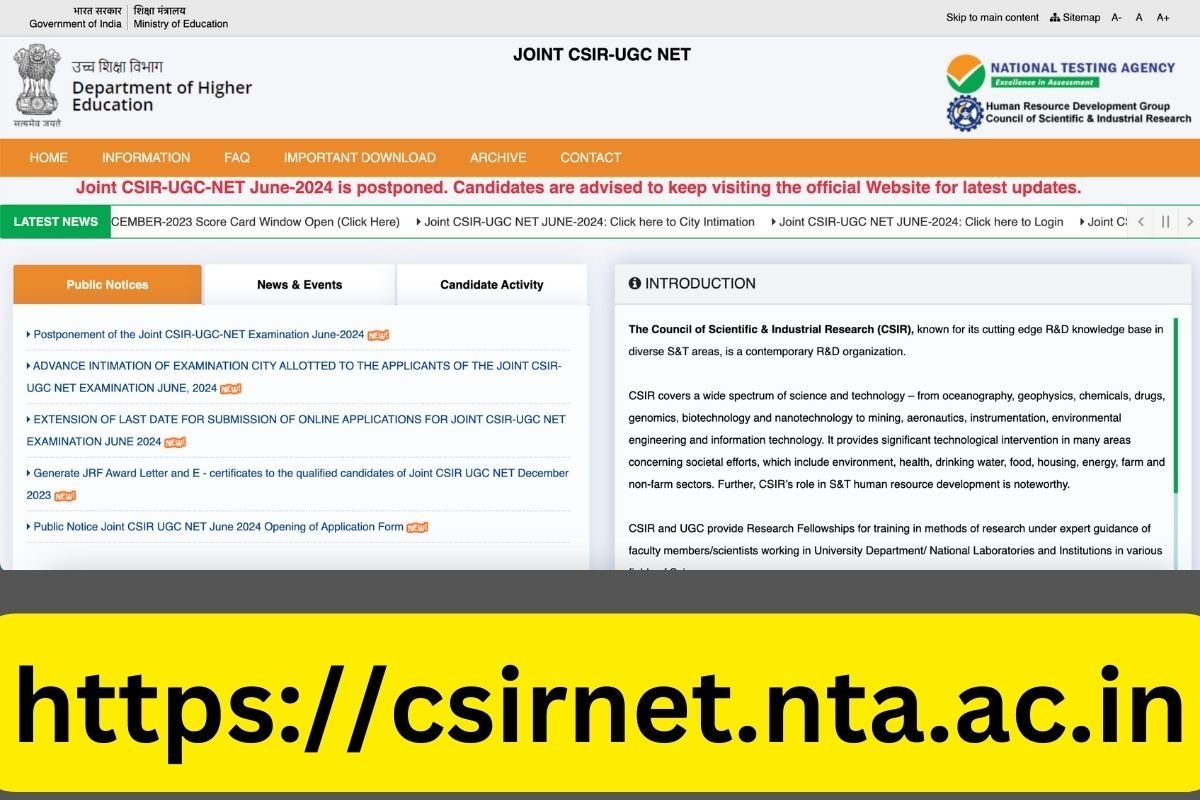 CSIR NET 2024 Exam Postponed, Check New Exam Date