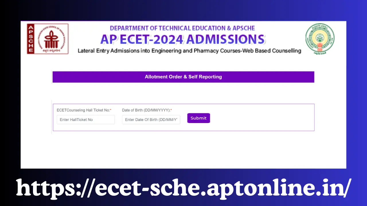 AP ECET Final Phase Seat Allotment 2024 Download Your Allotment Order and Reporting Details at ecet-sche.aptonline.in