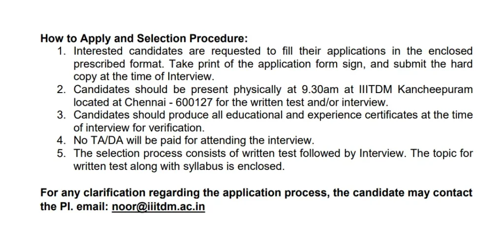 IIITDM Kancheepuram Announces Recruitment for Project Assistant Position