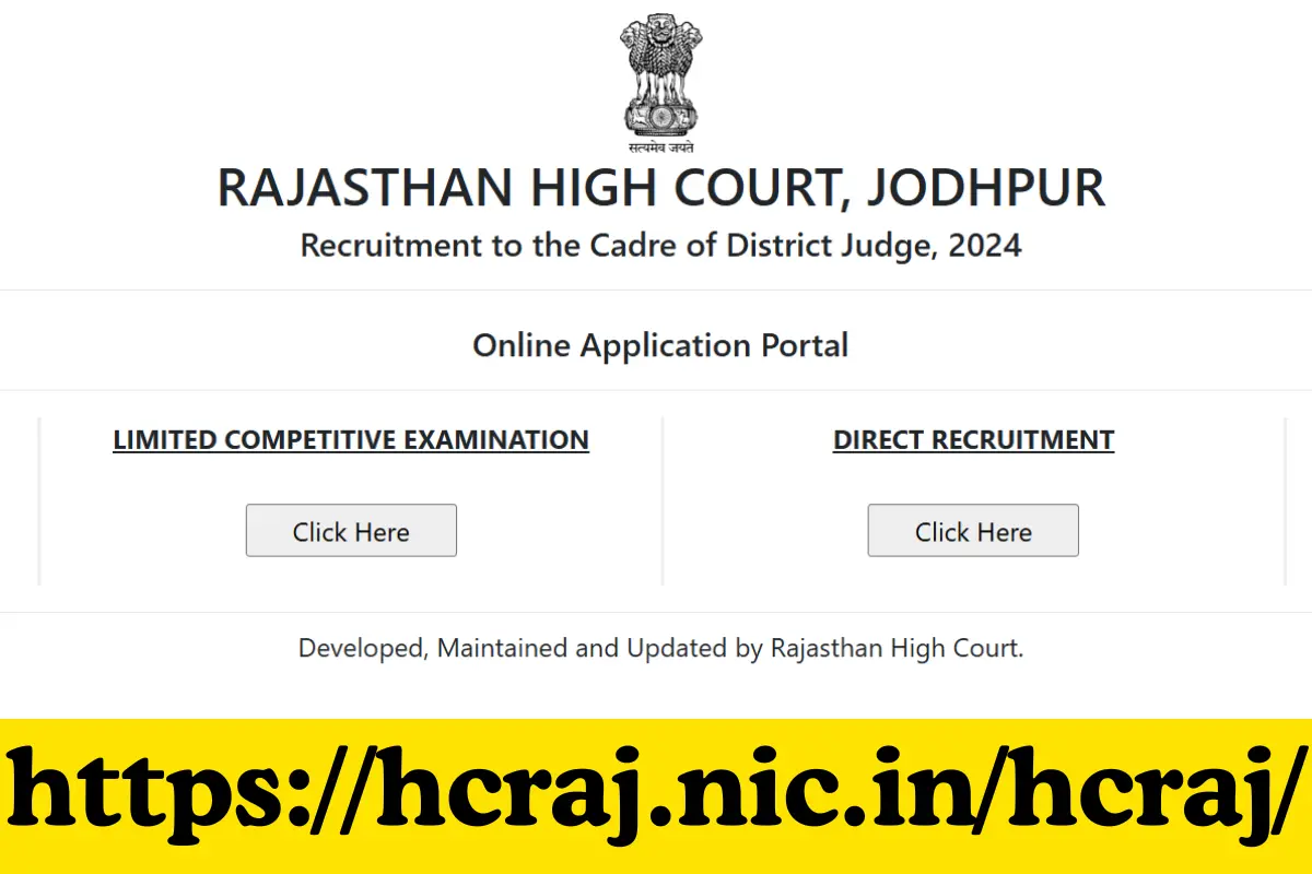 Rajasthan High Court Announces 94 District Judge Vacancies