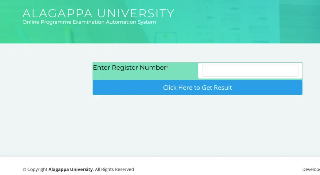 Alagappa University Results 2024 OUT at alagappauniversity.ac.in