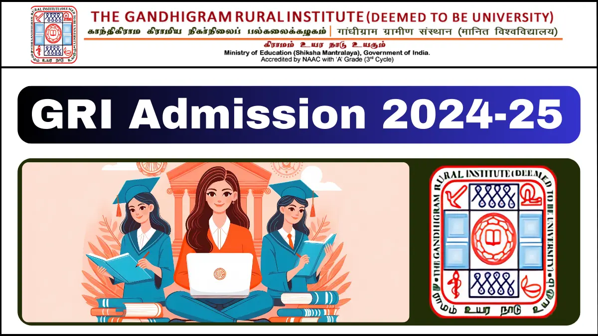 Gandhigram Rural Institute Admission 2024-25