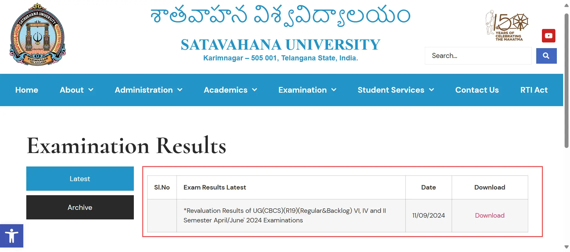 Kakatiya University Revaluation Results for UG (CBCS) R19 Semesters VI, IV, and II - AprilJune 2024 Examinations Announced