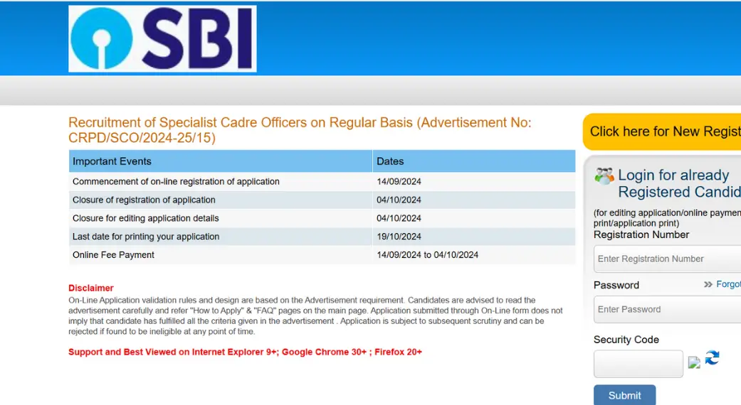 SBI SCO Recruitment 2024-25 1,497 (Various positions) – Detailed Overview, Eligibility, and Key Instructions, Derick Link