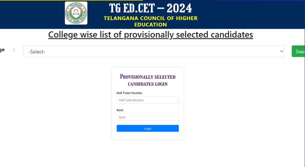 TG EDCET 2024 Second Phase Seat Allotment Result Released - Key Details and Links Here