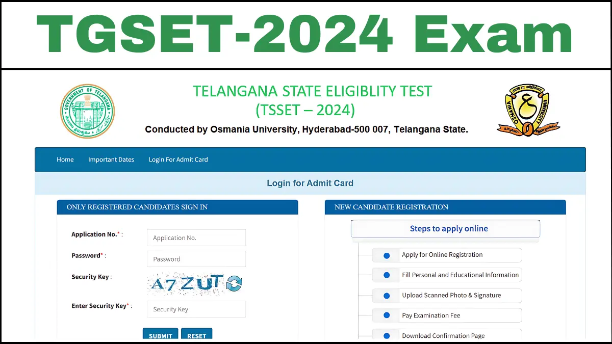 TGSET-2024 Exam Date Schedule Key Dates, Subjects, Shift Timings, and Hall Ticket Download