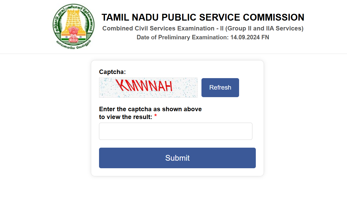 TNPSC Group 2 Result 2024 OUT Direct Link Here