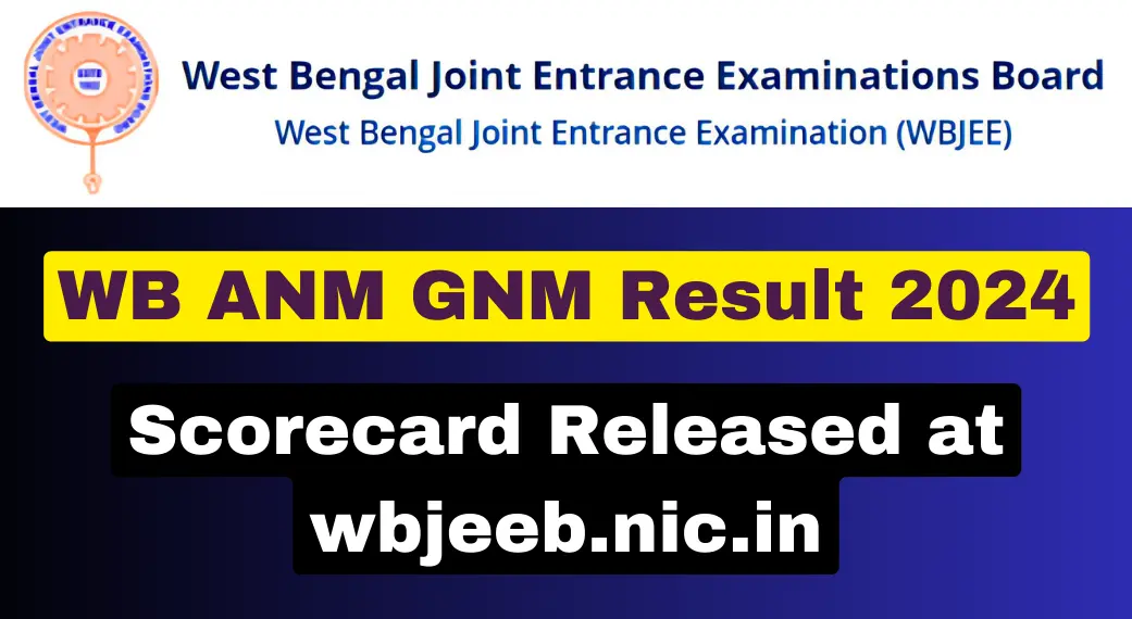 WB ANM GNM Result 2024