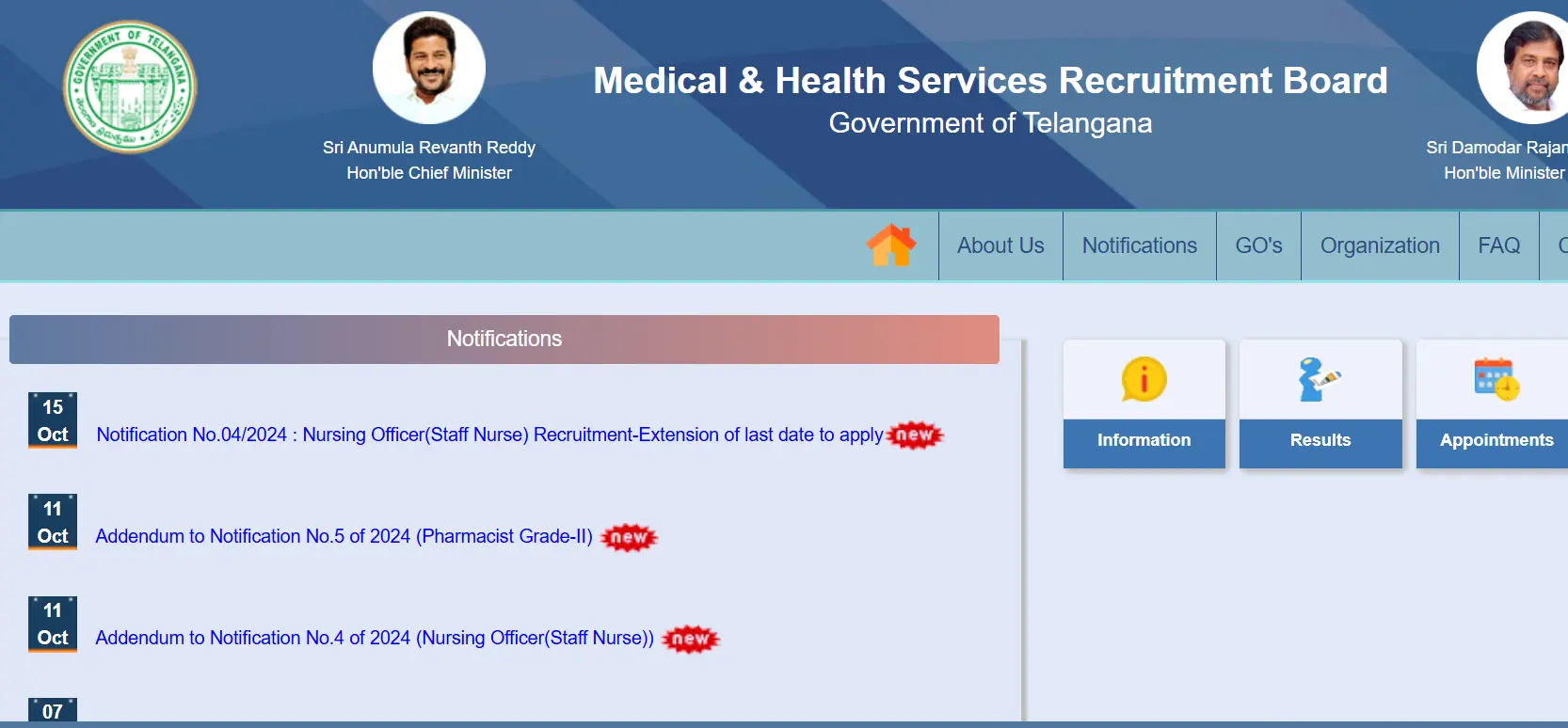 Telangana Nursing Officer Application Deadline Extended – Notification No.042024