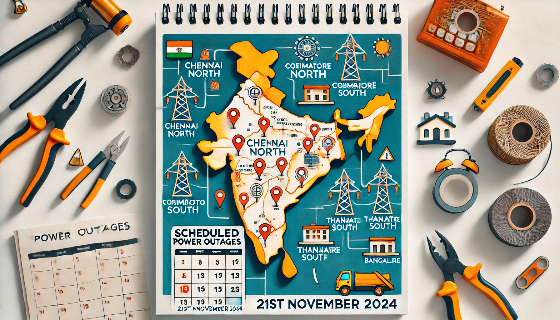 Tamil Nadu Power Outages on 21st November 2024 – All Arias (13 District)