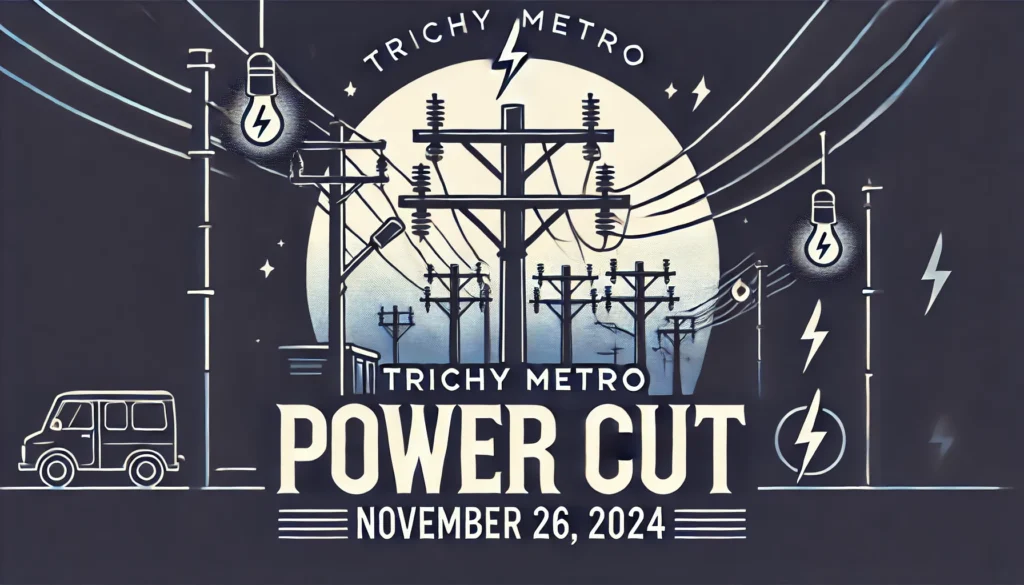 Trichy Metro Power Cut Notification November 26, 2024 6+ Hours Power Outage